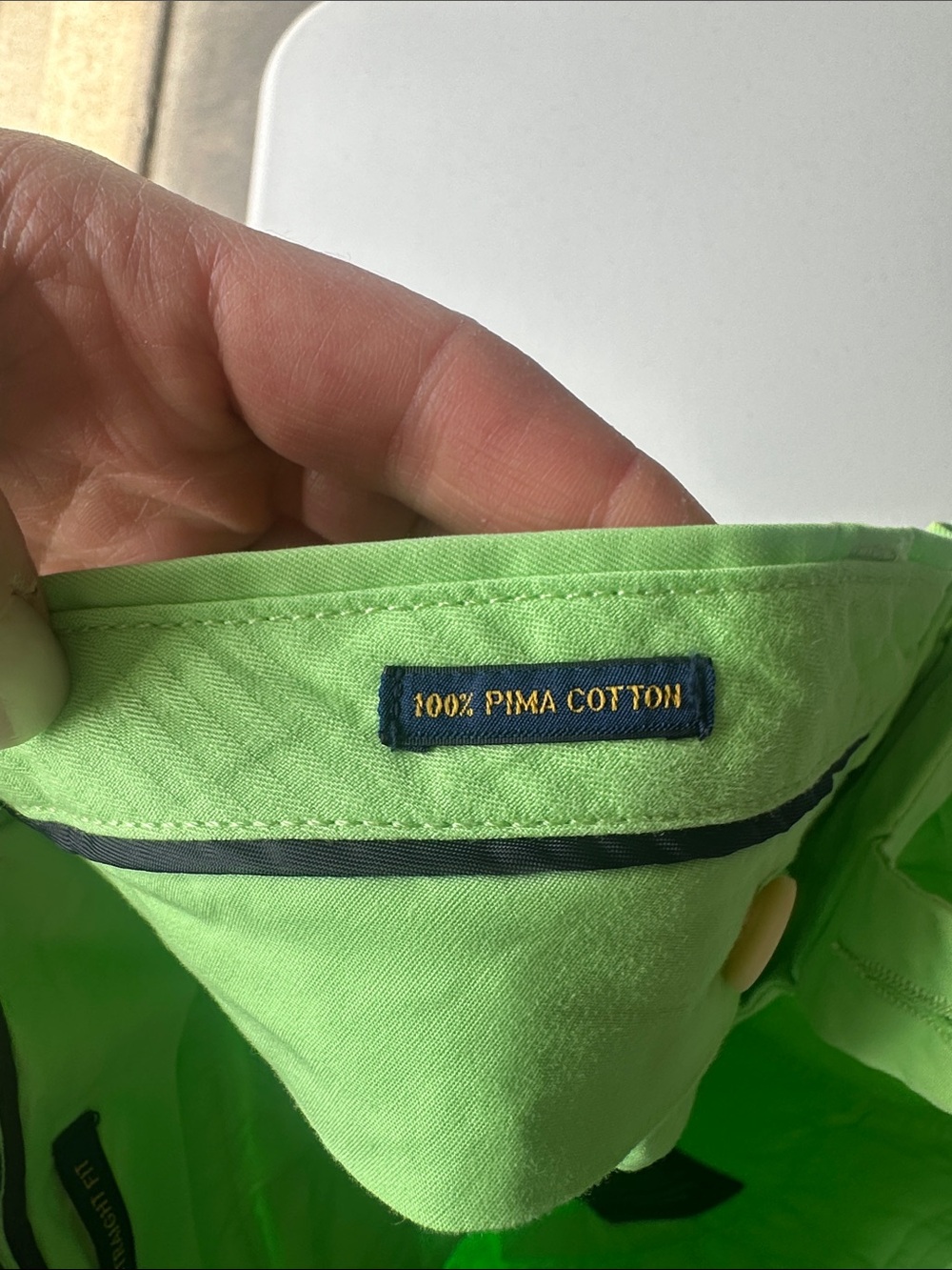 Polo by Ralph Lauren Neon Lime Green Men’s Flat Front Chino Shorts - Picture 3 of 6